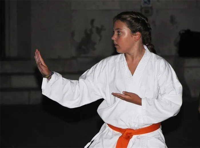 Atleta della Katamà in kata